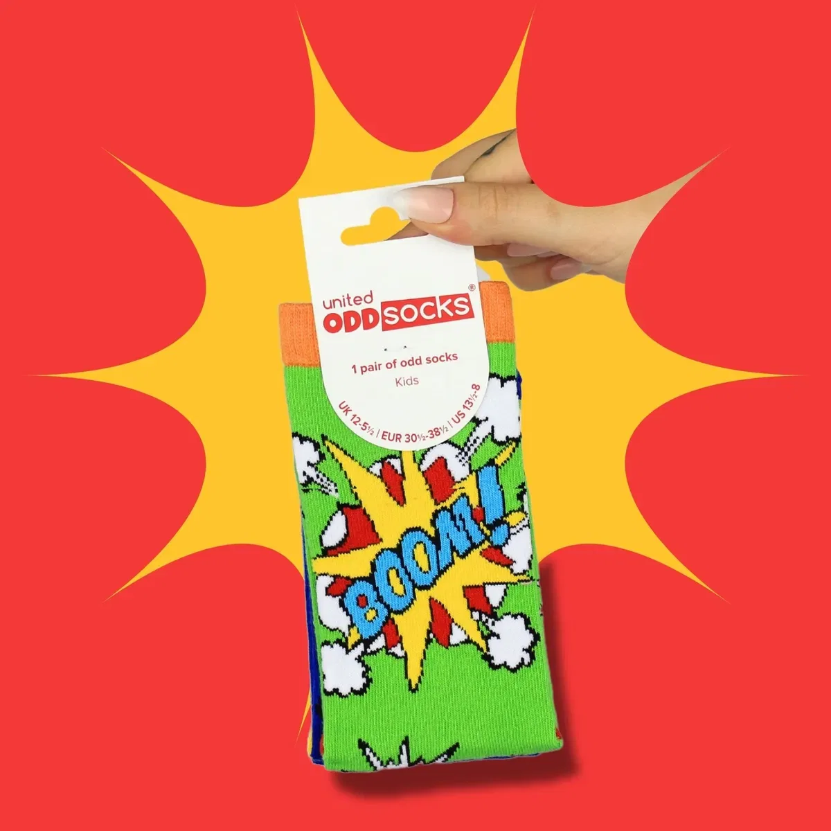 Детские носки с принтом comic cartoon United Oddsocks, Multi — фото 2