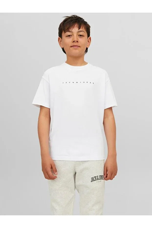 Детская футболка для девочек с принтом star Jack & Jones, White
