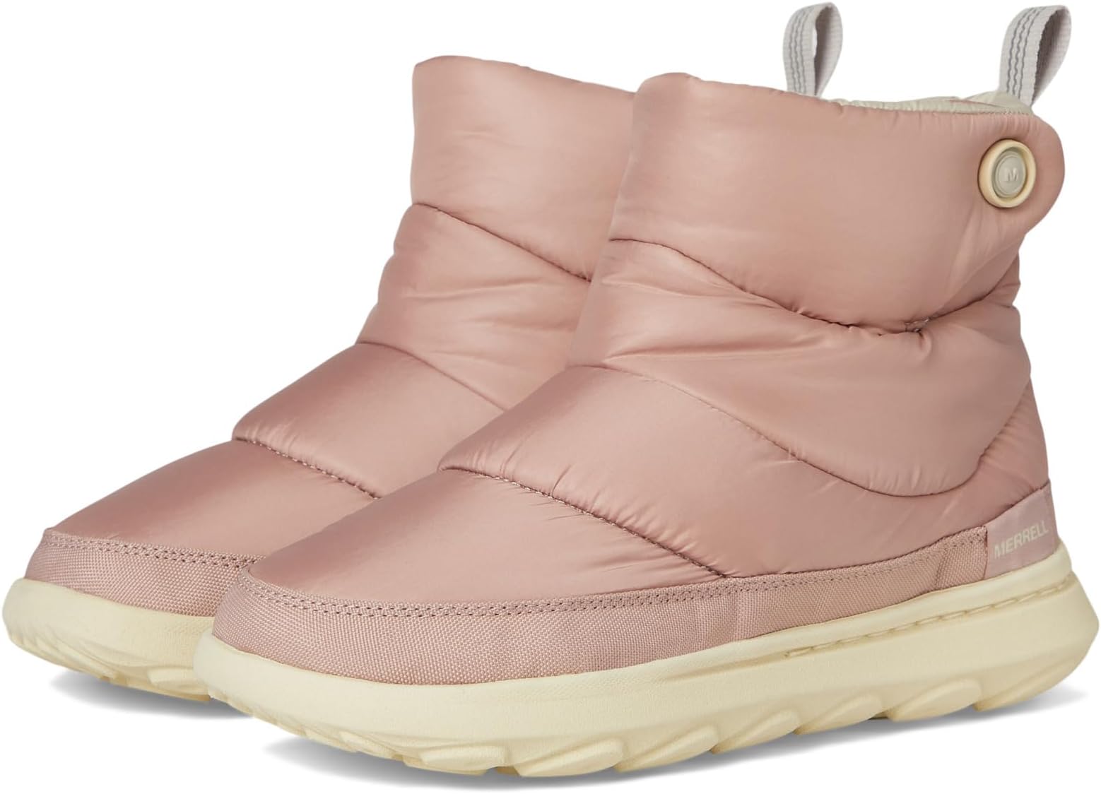 Ботинки женские зимние Merrell Hut Moc 2 стеганые, розовый