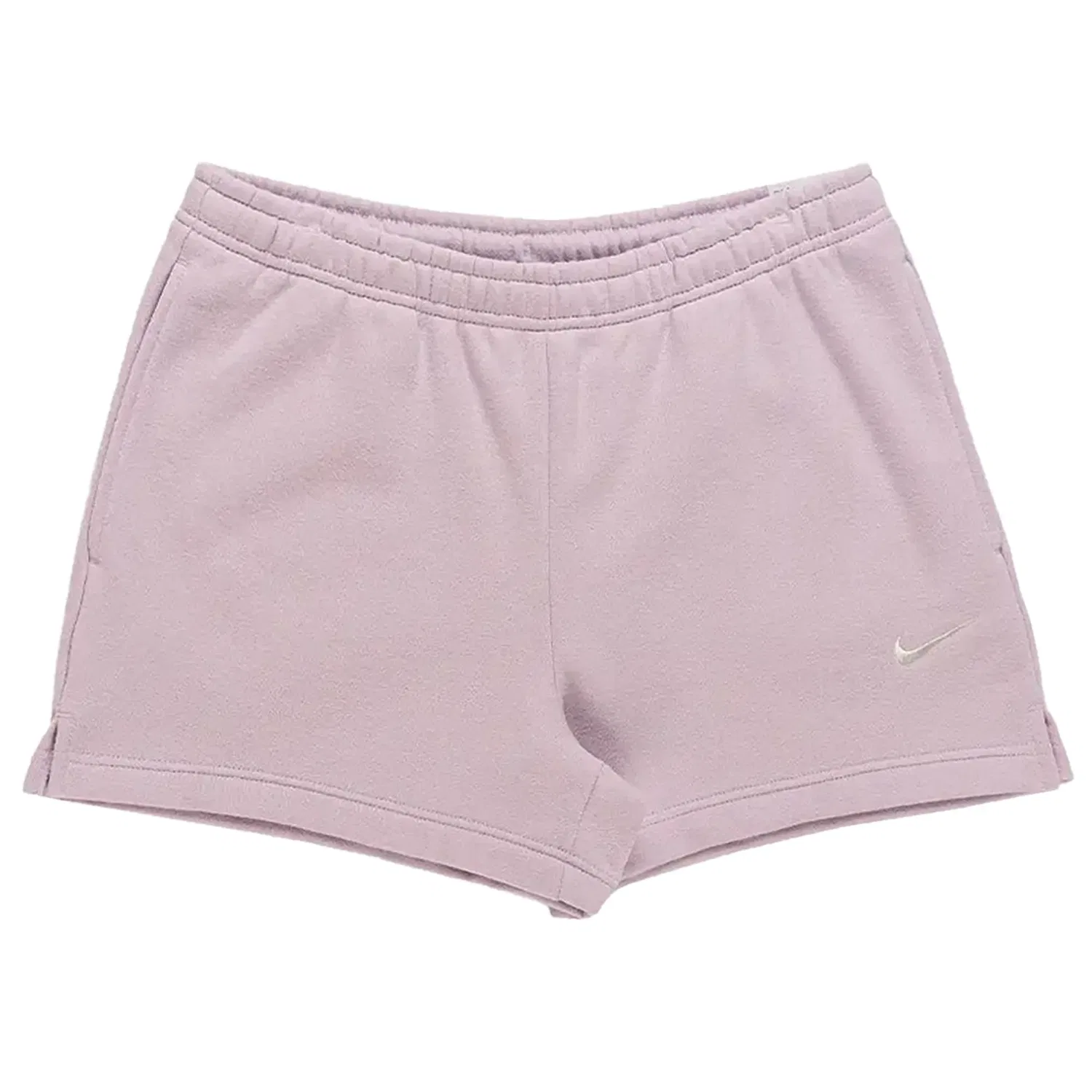 Шорты из флиса средней плотности с завышенной посадкой Nike Studio Fleece, Bleached Lilac/Sail