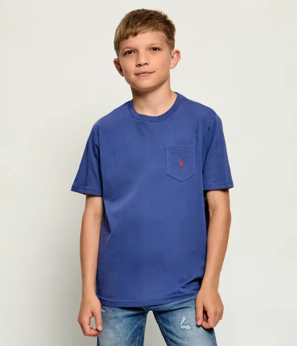 Детская футболка для мальчиков с круглым вырезом Polo Ralph Lauren, Blu Marino