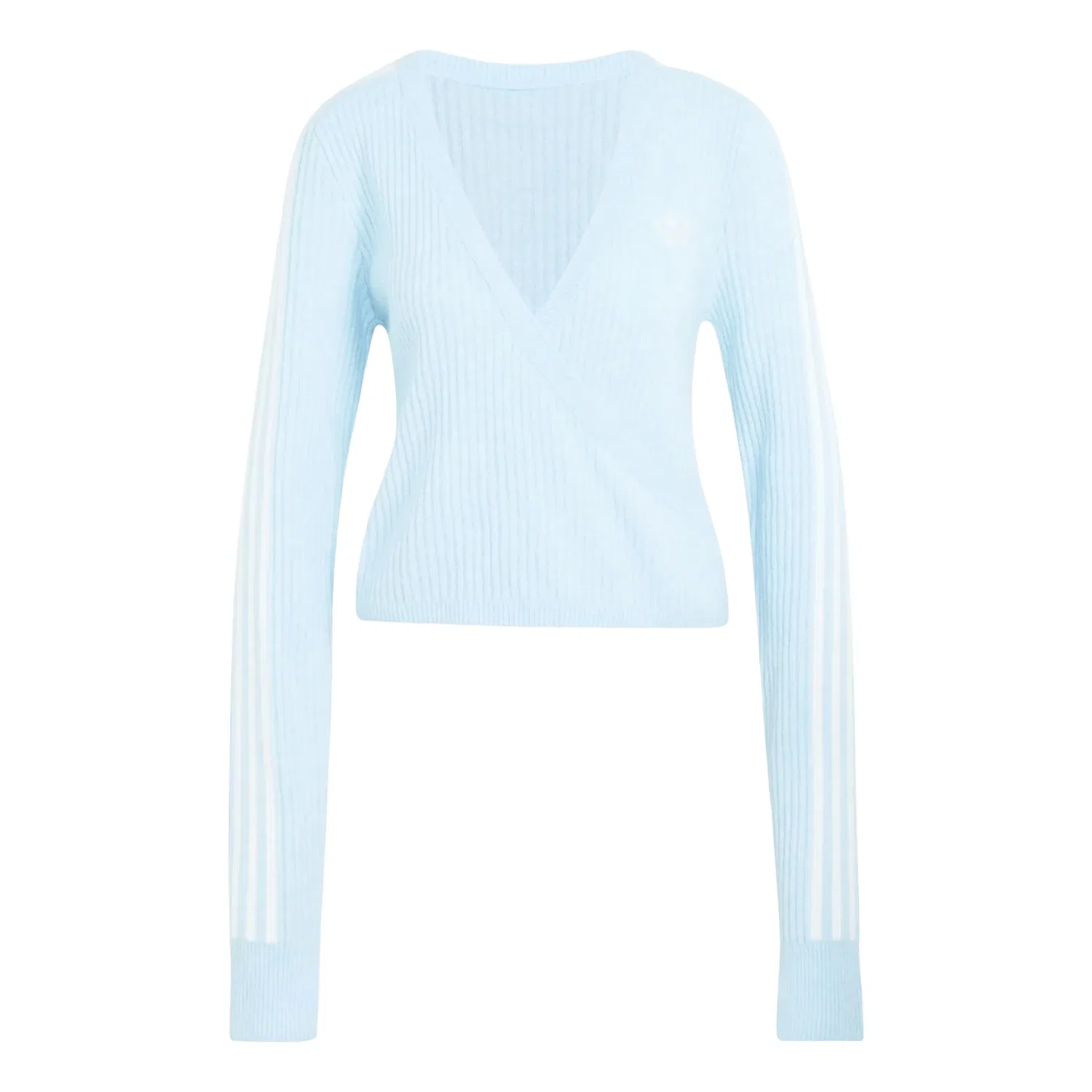 Женская куртка Jennie Knitted Wrap Around Cardigan Asia Sizing 'Wonder Blue' adidas, Wonder Blue