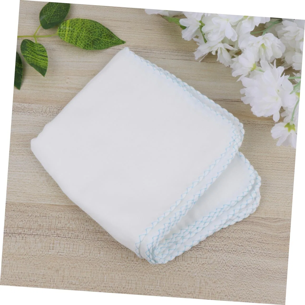 Набор платков Cotton Gauze, MUSISALY, 10 шт, 28x28 см, Blue — фото 4