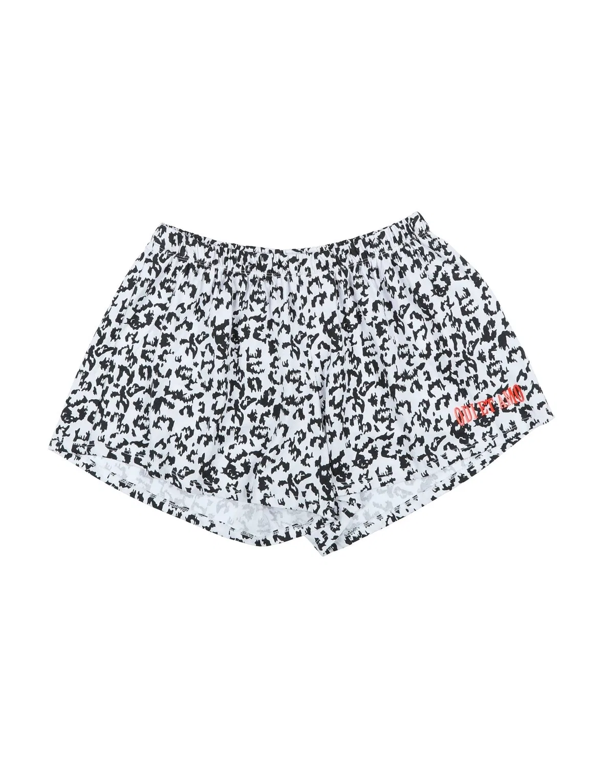 Подростковые шорты для девочек хлопковые с логотипом Odi Et Amo, белый