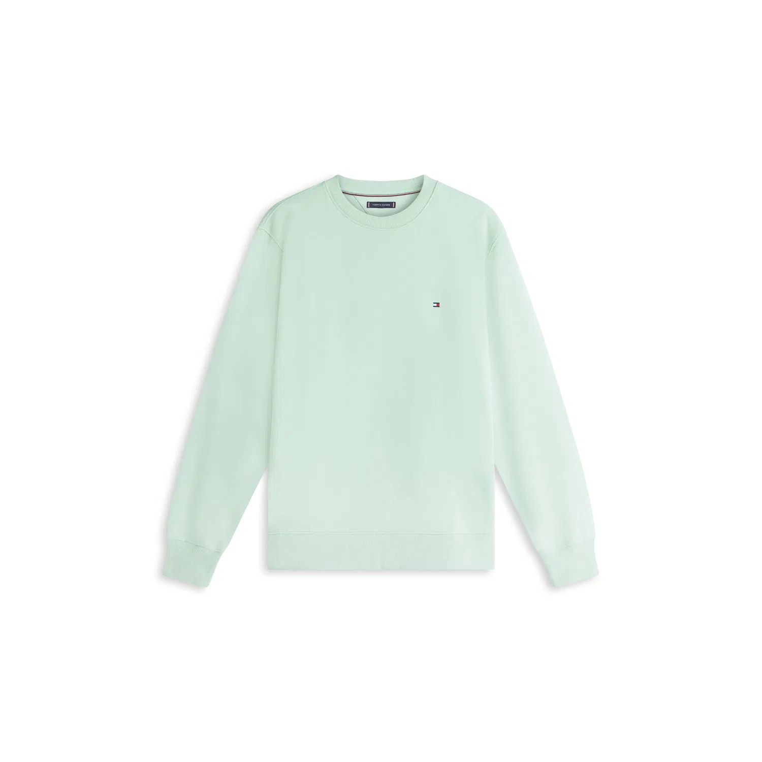 Мужской свитшот из хлопка Essential Terry Crewneck Tommy Hilfiger, Crushed Mint — фото 4