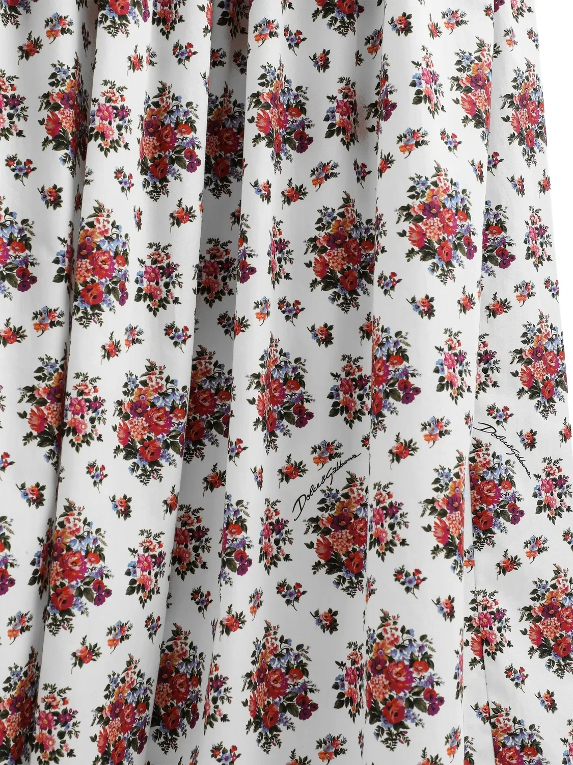 Макси-юбка с цветочным принтом Dolce & Gabbana, белый — фото 4