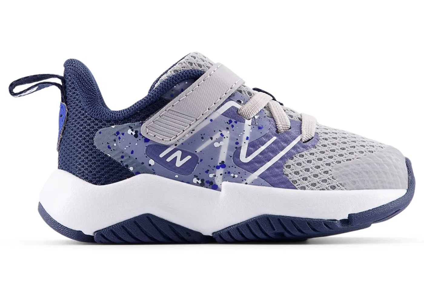 Детские кроссовки с бунджи-шнуровкой New Balance Rave Run v2 Bungee Lace New Balance, Raincloud Dream State Navy