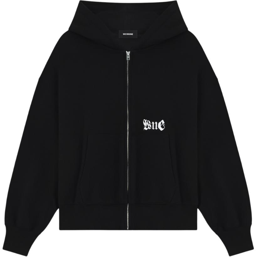 

WE11DONE Толстовка с молнией и логотипом, Black