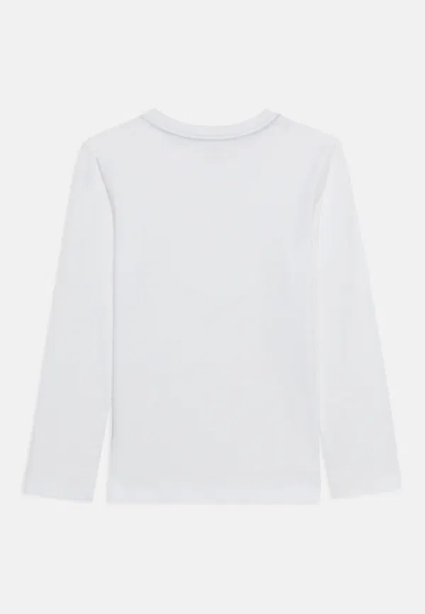 Комплект футболок с длинным рукавом, хлопковые, signature long sleeve lounge t-shirts, Tommy Hilfiger, White, белый — фото 2