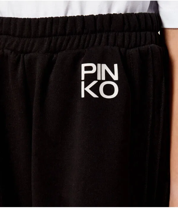 Детские спортивные штаны для девочек Relaxed Fit Pinko Up, черный — фото 4