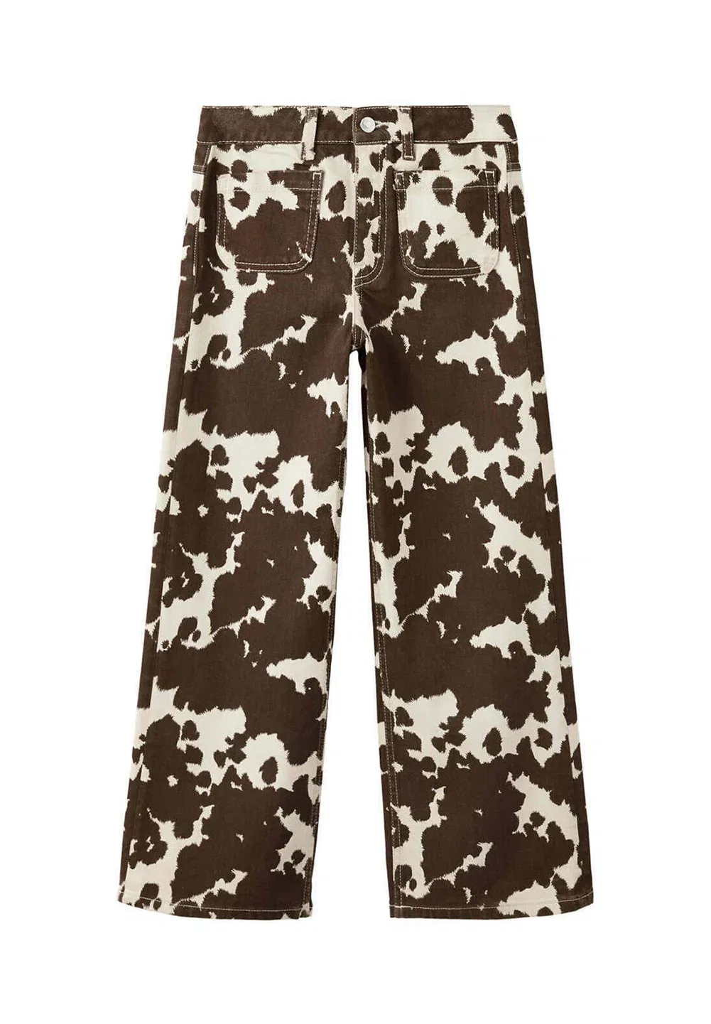 Детские джинсы свободного кроя Mango Kids, Dark Brown