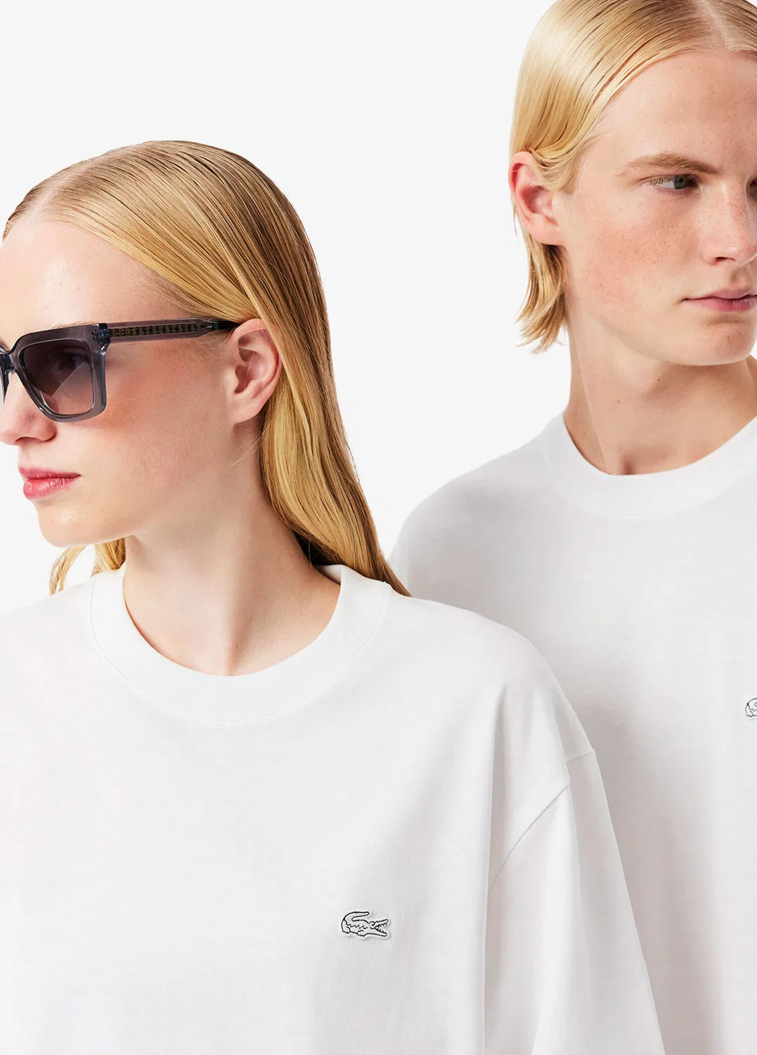 Футболка Lacoste Loose Fit, белая — фото 2