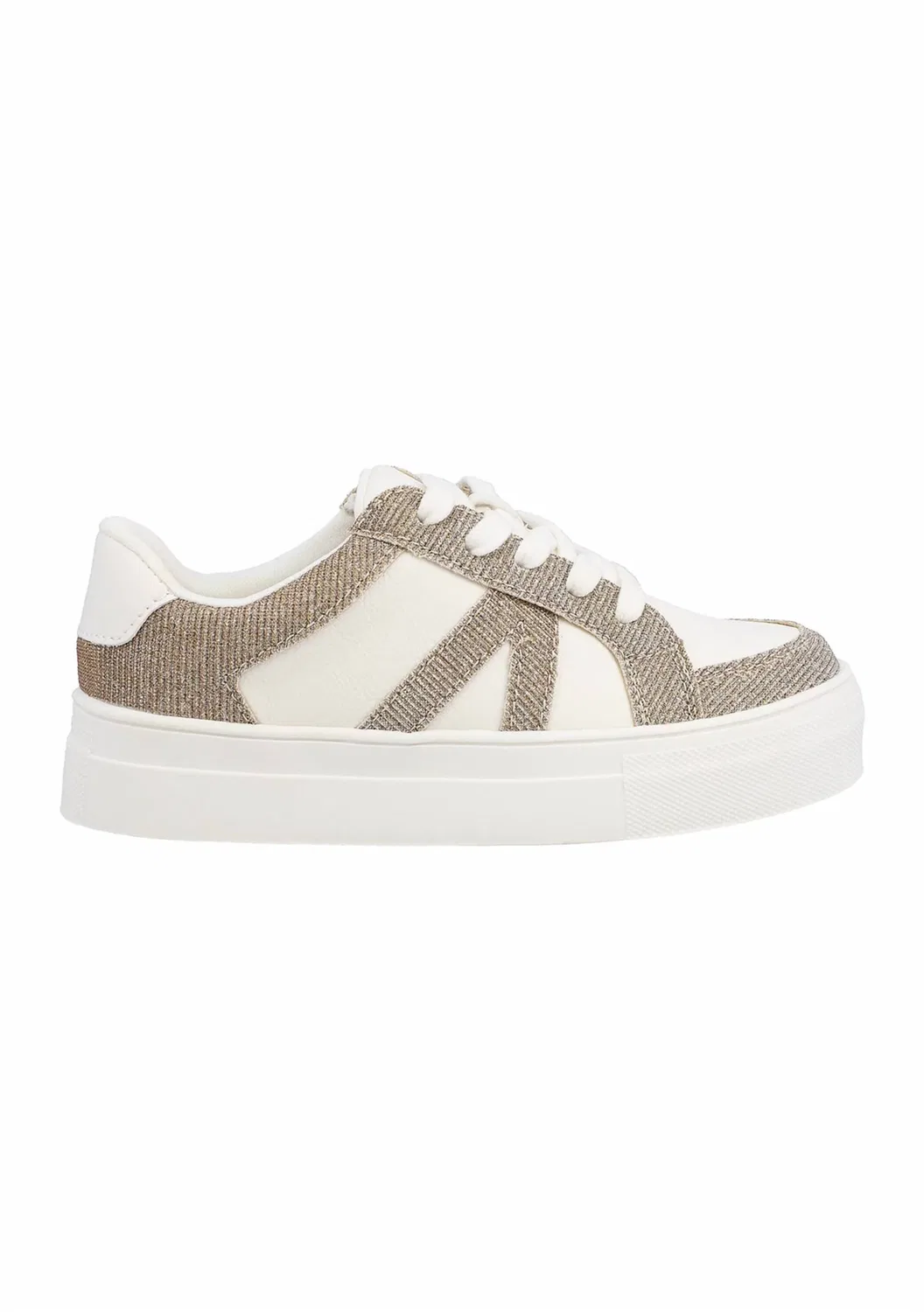 Детские кроссовки на платформе Anela Mia Shoes, White/Gold