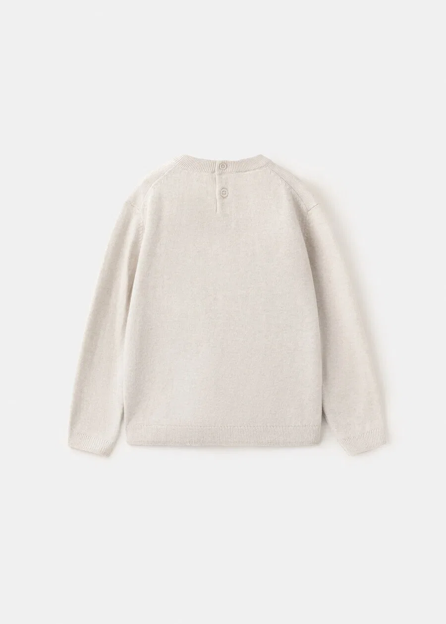 Детский свитер MANGO KIDS 'HUGOB' в цвете Kitt — фото 2