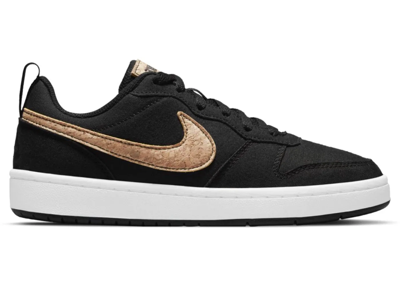 Детские кроссовки с низким верхом Nike Court Borough Low 2 Canvas, Black/Praline