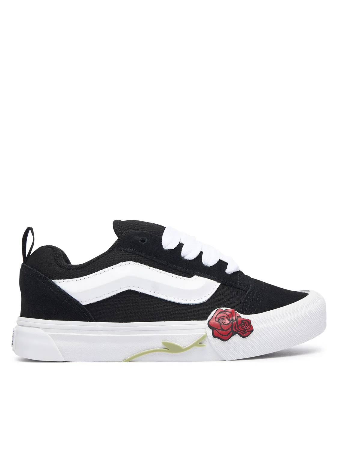 Тканевые кроссовки для девочки Knu Skool Rose Vans, черный
