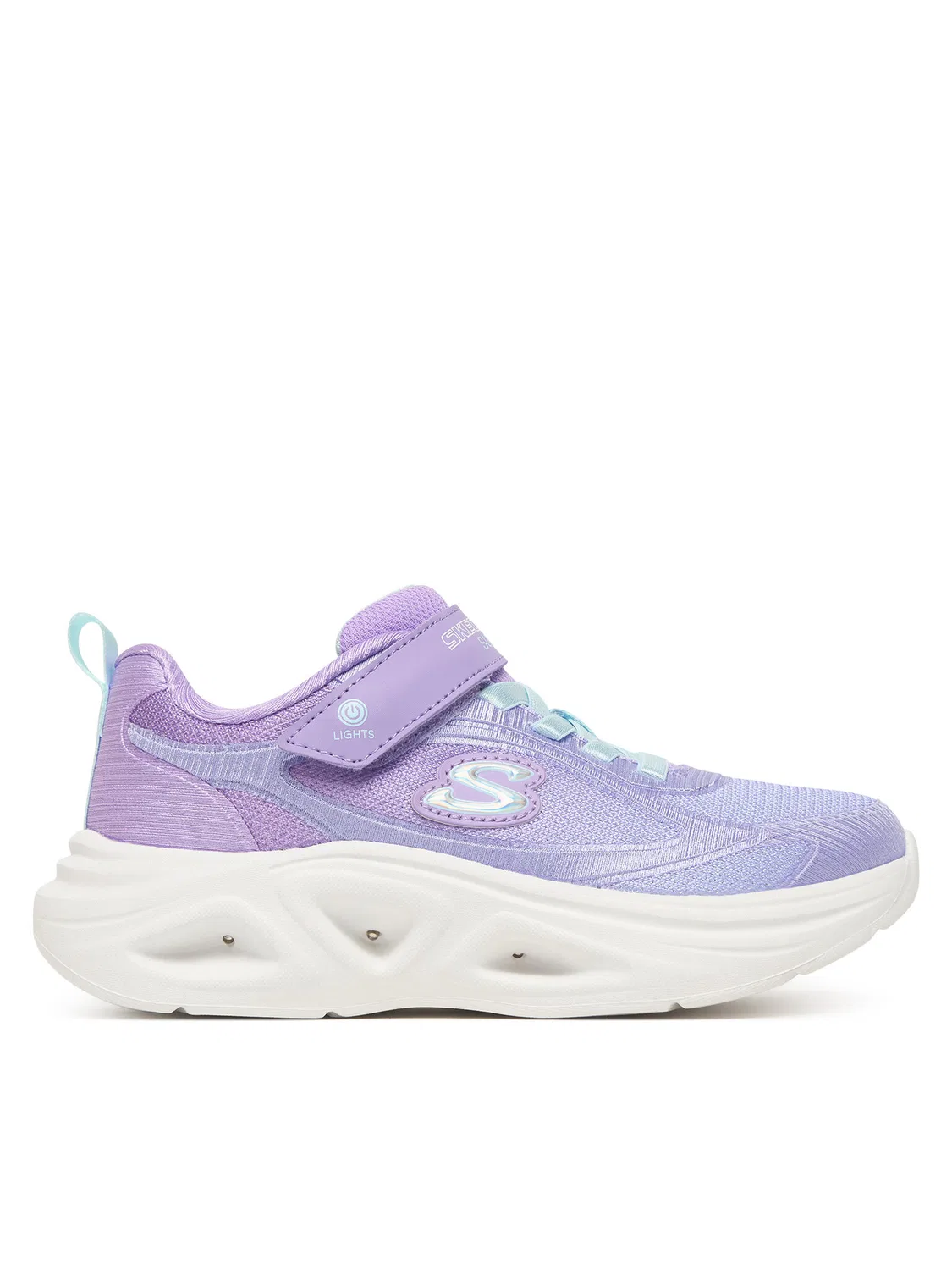 Кроссовки для девочки Sola Glow Skechers, фиолетовый