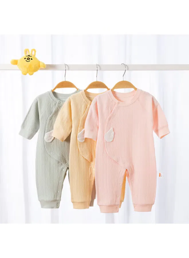 Боди-комбинезон с длинным рукавом из хлопка Babyprints, желтый — фото 4