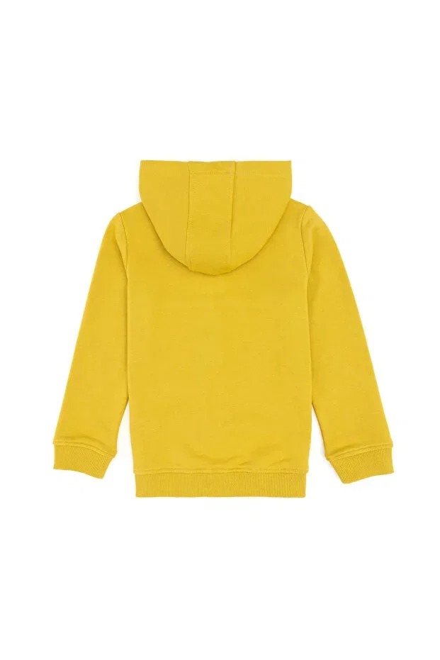 Детская кофта с капюшоном на молнии U.S. Polo Assn., Dark Yellow — фото 2