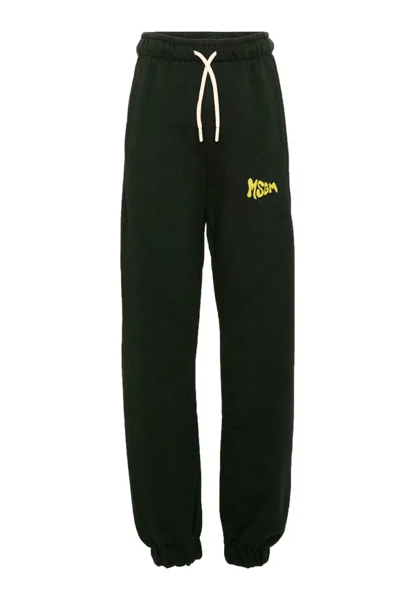 Брюки хлопковые Msgm Black, черный