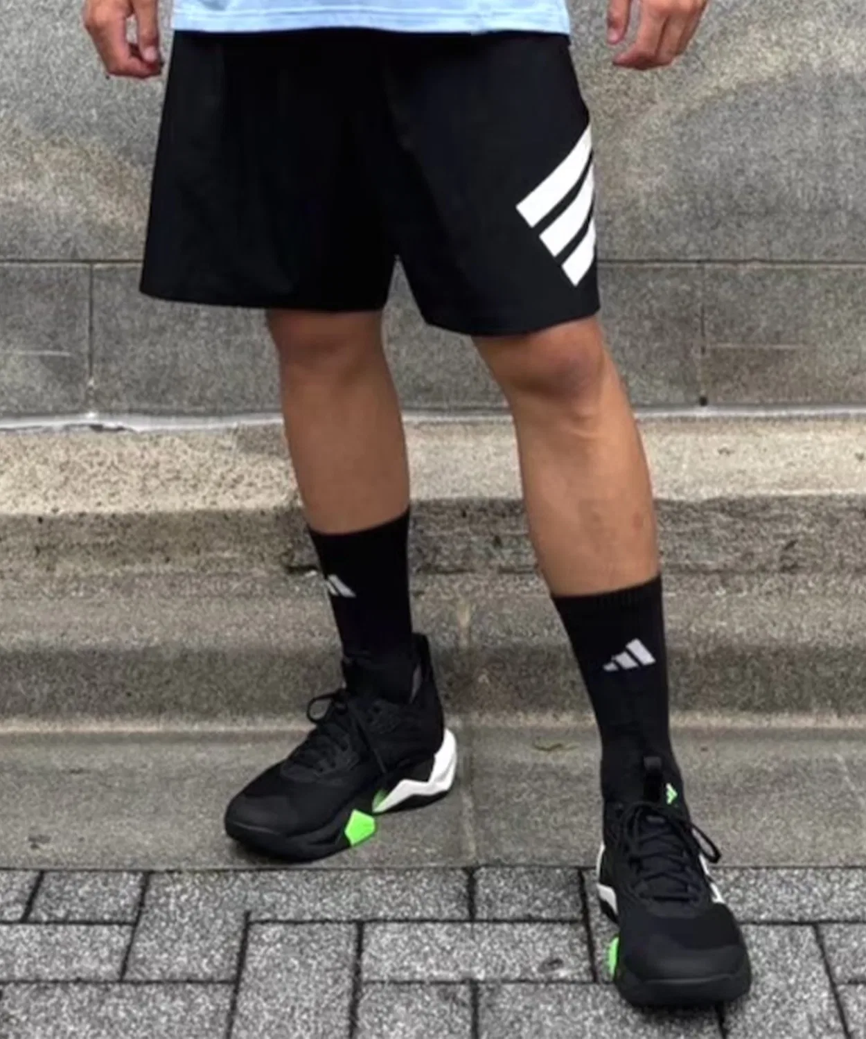 Мужские и женские носки с принтом, комплект из 3 пар Adidas, White/Black — фото 3