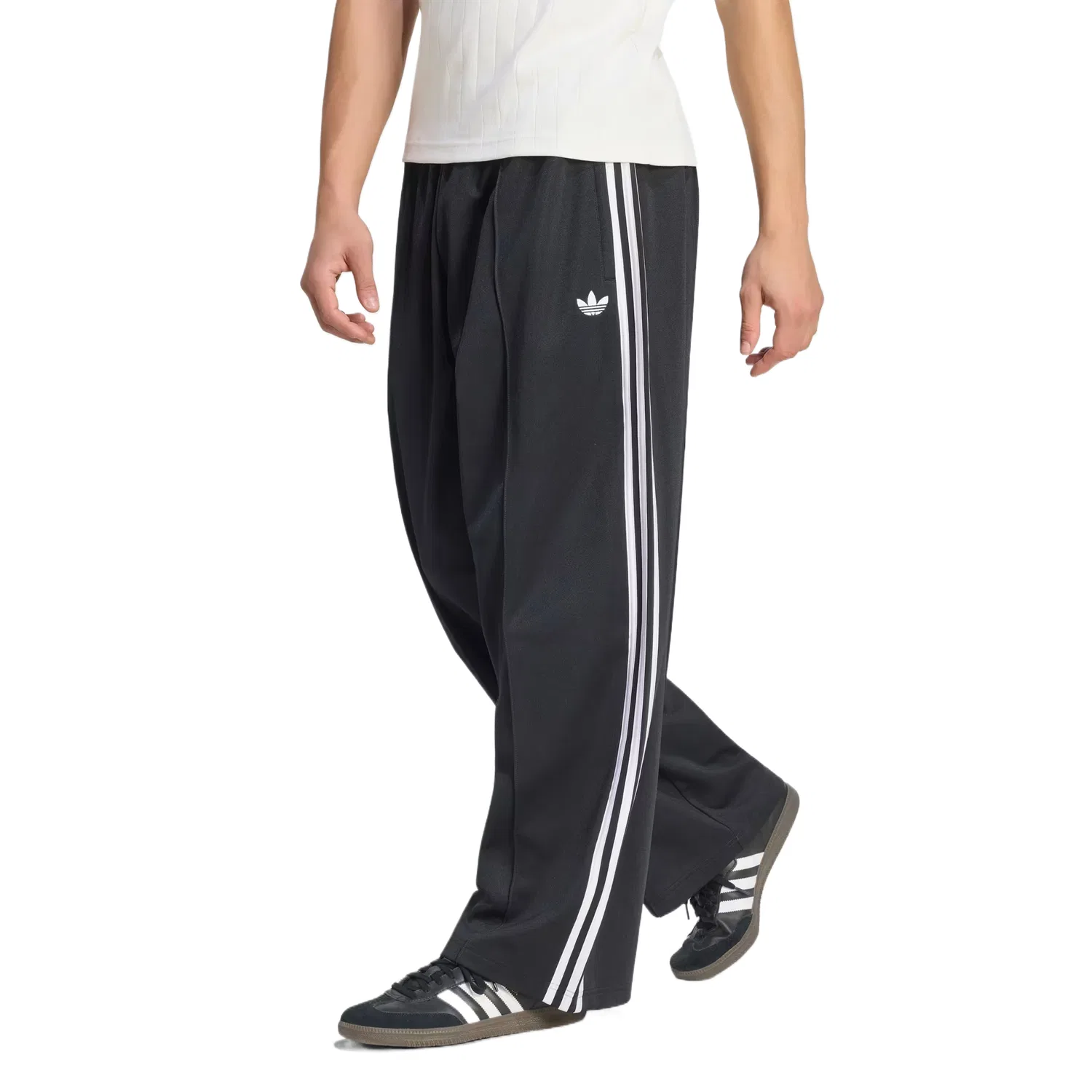 Мужские трикотажные спортивные штаны с прямым кроем Adidas Originals, Black — фото 3