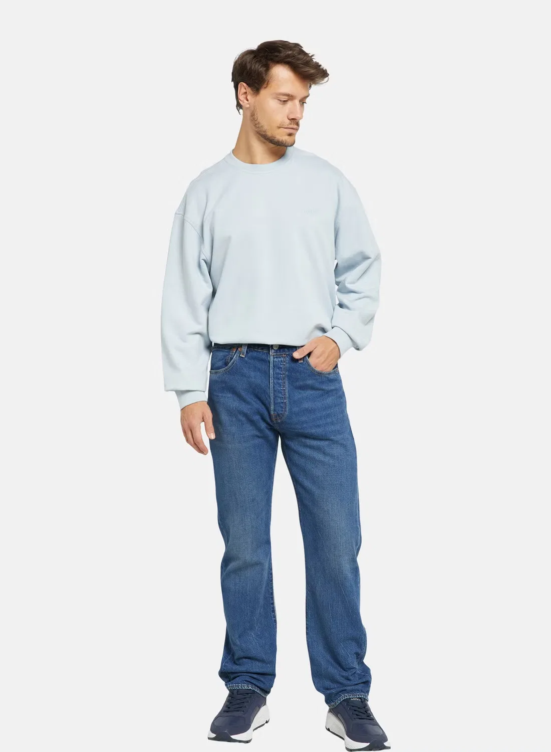 Джинсы прямого кроя с завышенной посадкой 501 Levi'S, индиго
