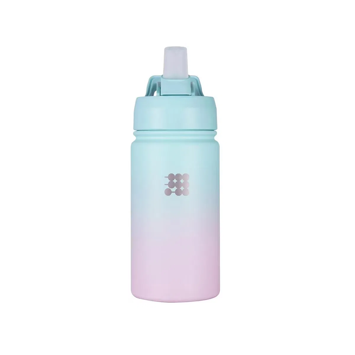 Детская бутылка для воды 414 мл с трубочкой и вакуумной изоляцией Cubitt, Multicolored