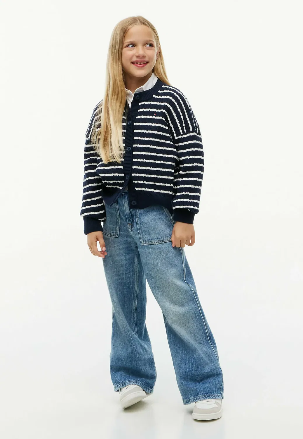 Кардиган с косами - кардиган Tommy Hilfiger, Navy Blue