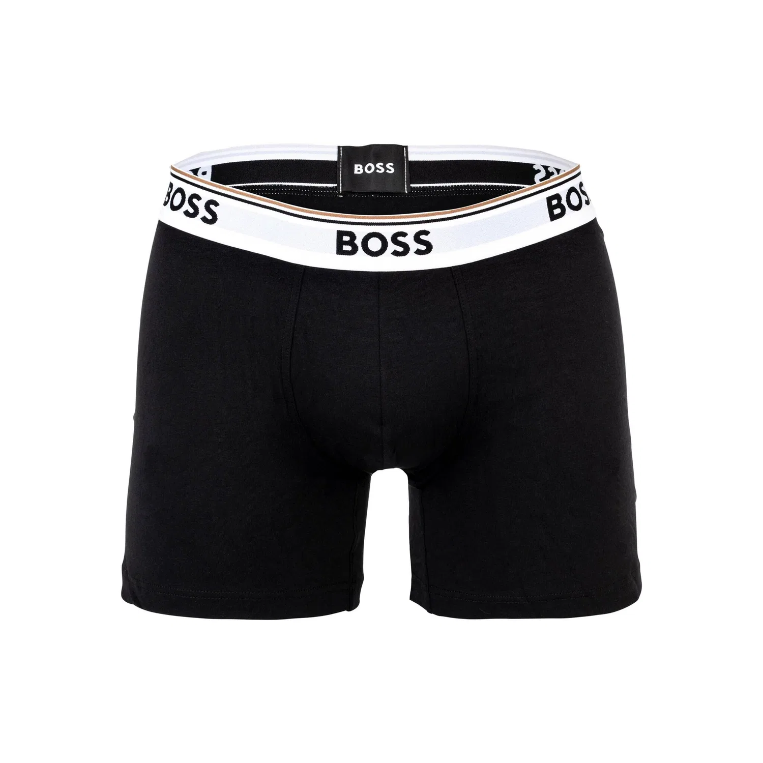Мужские боксеры из мягкого хлопка с логотипом BOSS, Black/White — фото 2