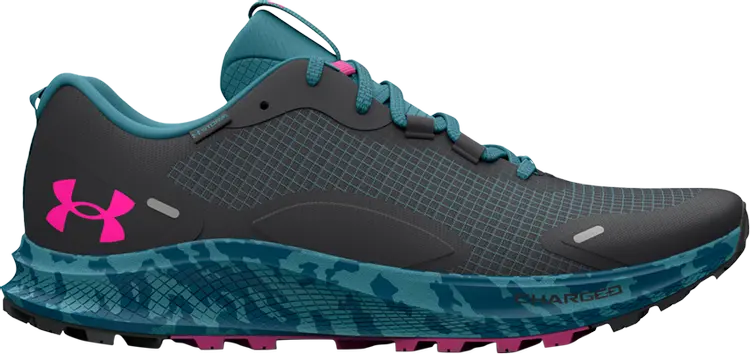 Кроссовки Under Armour Wmns Charged Bandit Trail 2 Grey Still Water Camo, серый