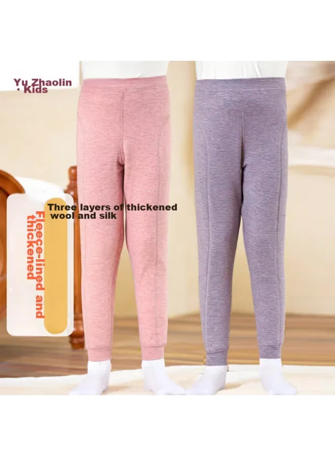 Термобелье утепленное с начесом для девочек Yuzhaolin, фиолетовый