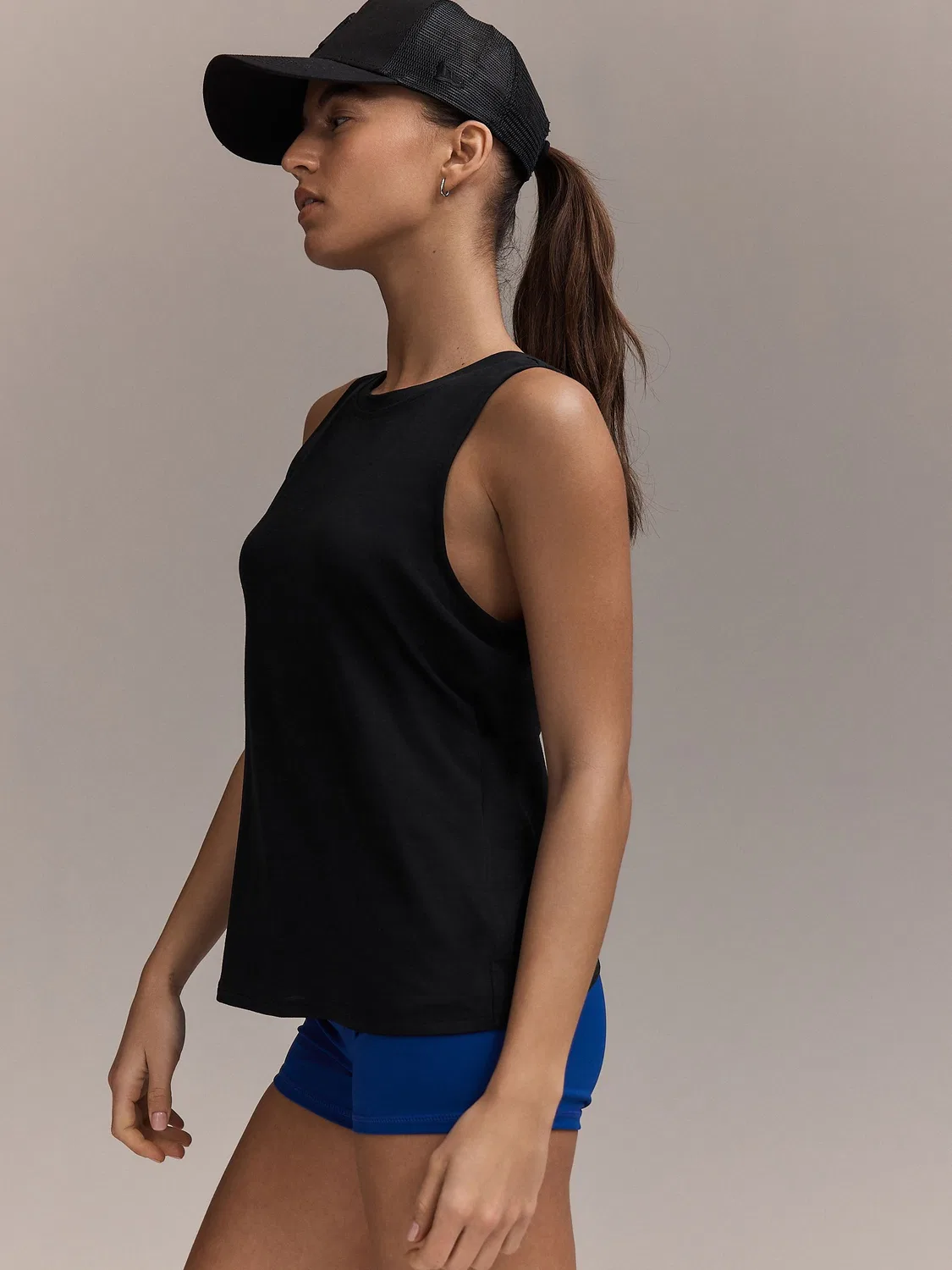 Топ с открытой спиной Active Cross Back Tank Vest Next, черный