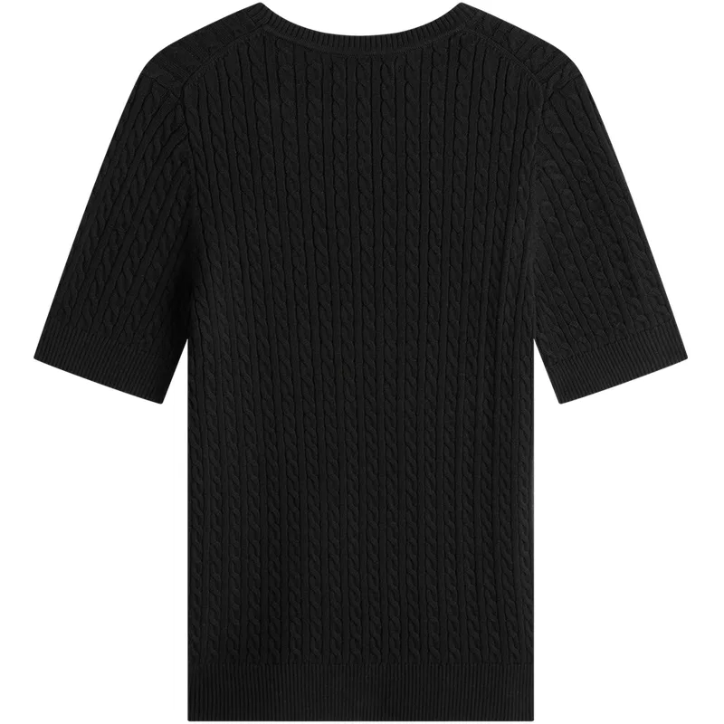 Женский свитер с круглым вырезом Tommy Hilfiger, Black BDS — фото 2
