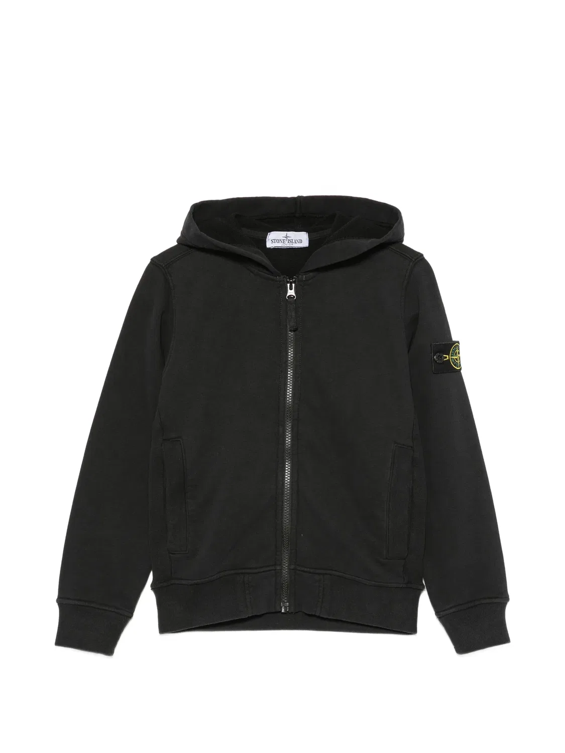 Stone Island Худи с патчем, черный