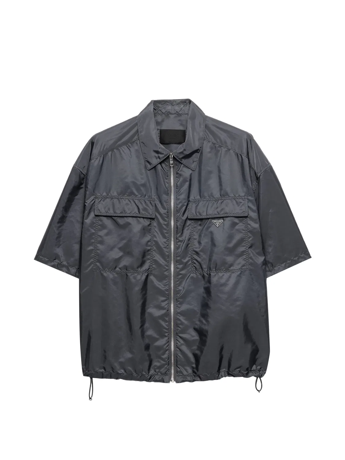 Рубашка из Re-Nylon Prada, серый