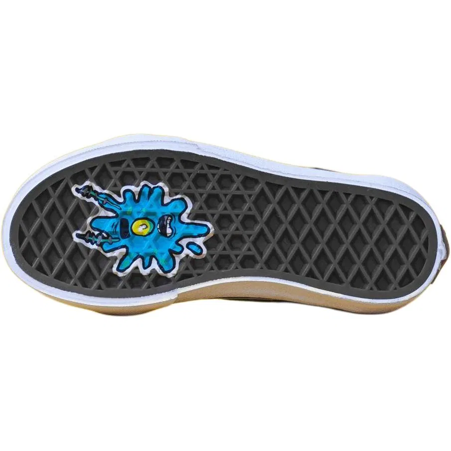 Кроссовки для скейтбординга детские Sk8-Hi Nickelodeon x SpongeBob SquarePants, Black White — фото 4
