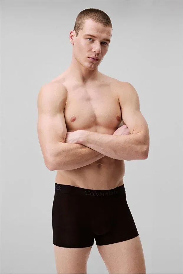 Мужские боксеры с принтом Calvin Klein, Black — фото 2