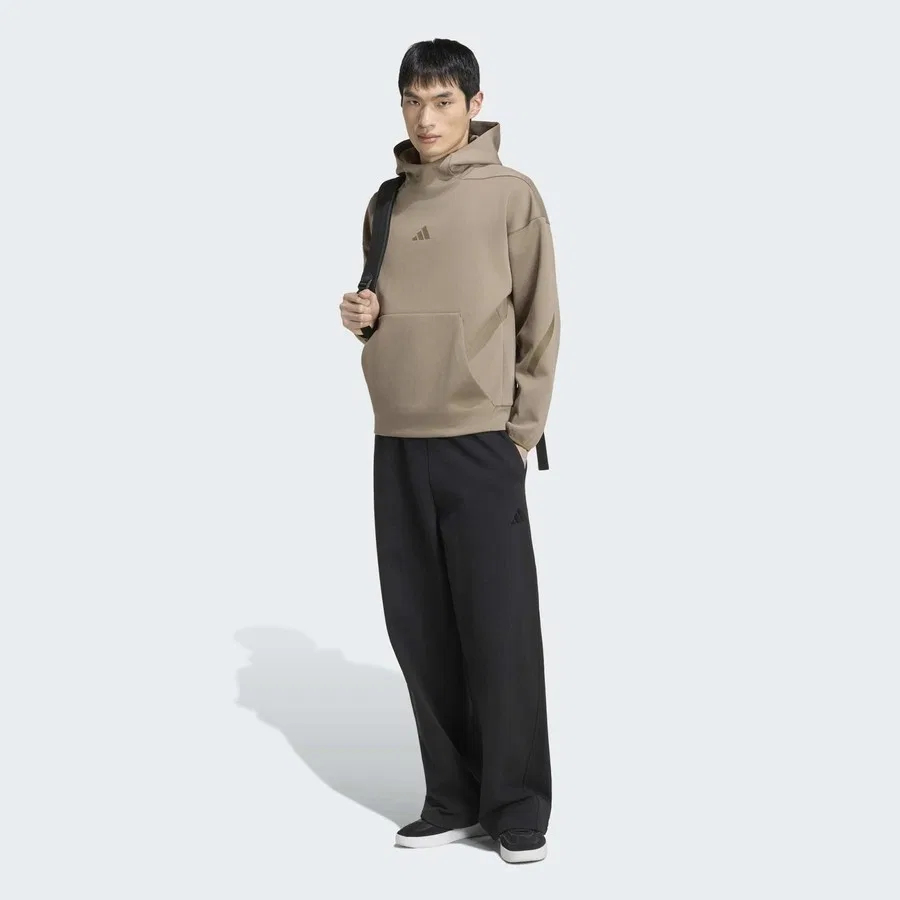 Свитшот с капюшоном Z.n.e. adidas, Кремовый — фото 3