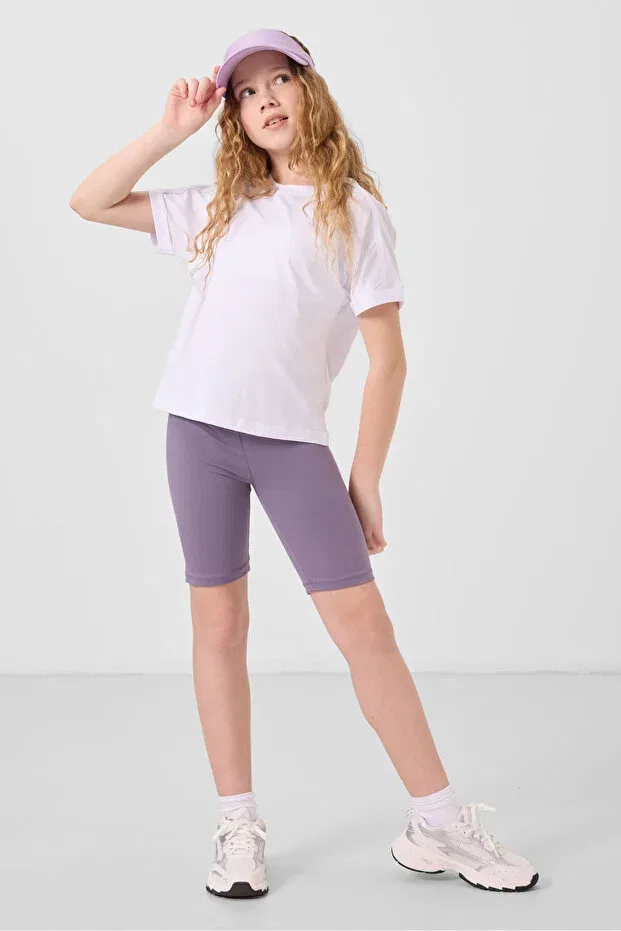 Детские леггинсы для девочек хлопковые Basic Tommy Life, Magenta