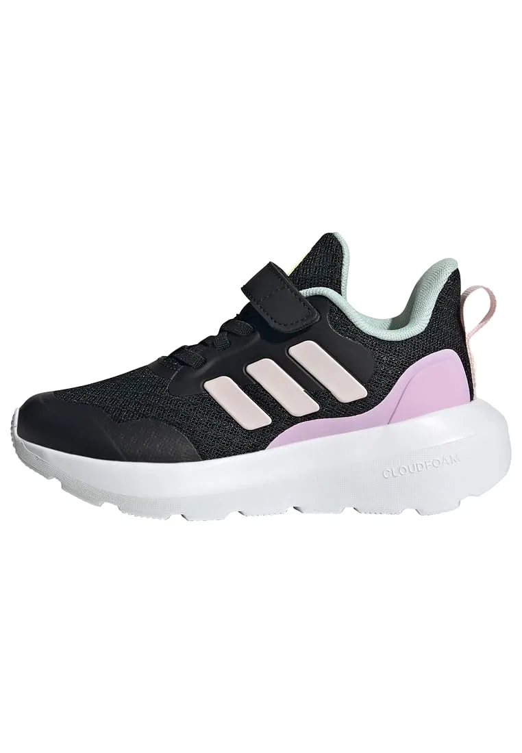 Детские кроссовки для мальчиков с кроссовками Fortarun 3.0 Children Adidas, Core Black Clear Pink Bliss Lilac