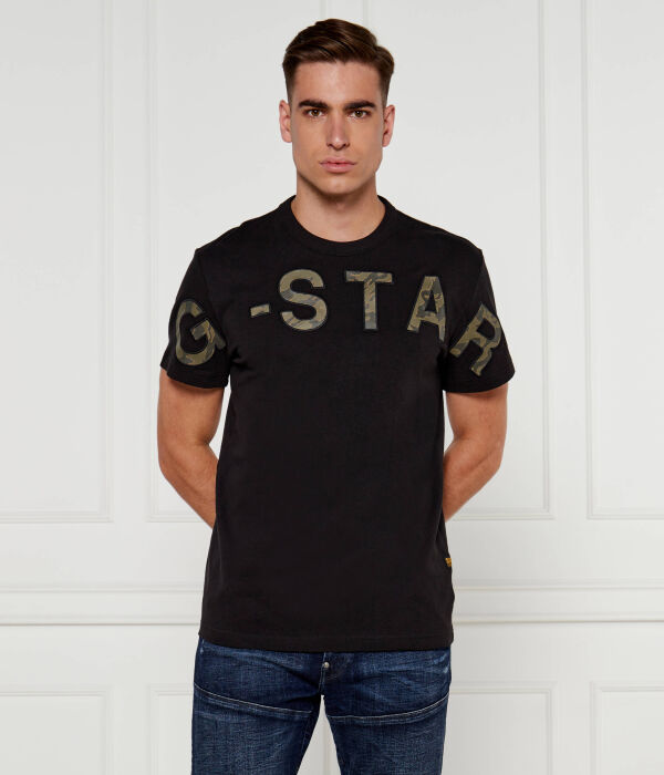 

Футболка мужская G-Star Raw с аппликацией, черный