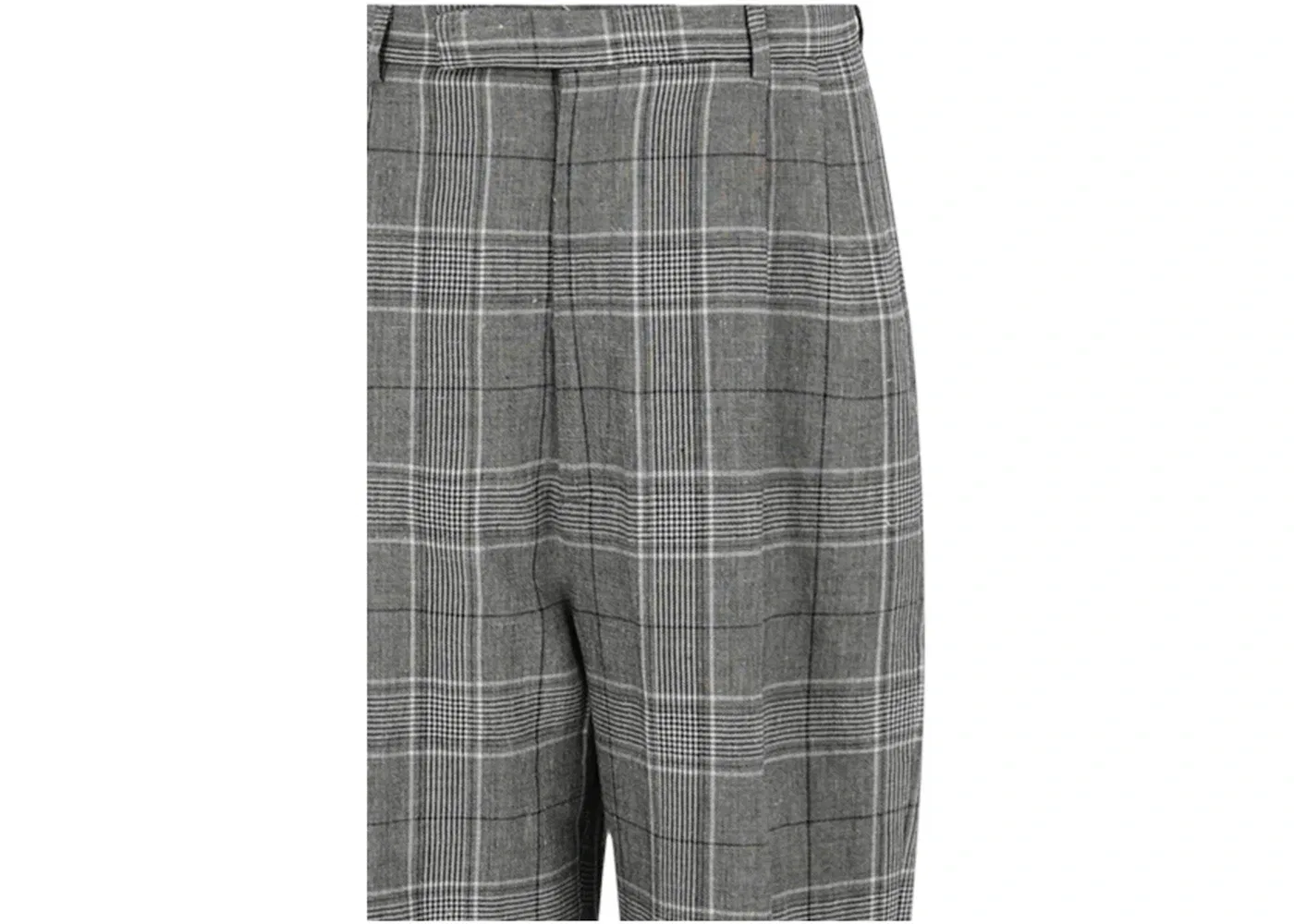 Мужские зауженные брюки в клетку Trousers Gucci, Grey Beige — фото 3