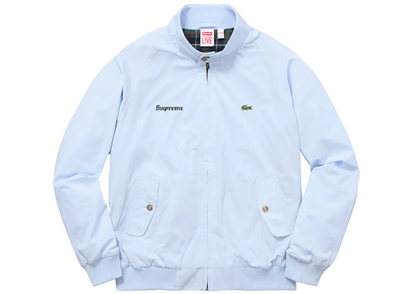 Мужская куртка-харингтон Supreme x Lacoste Jacket, Light Blue