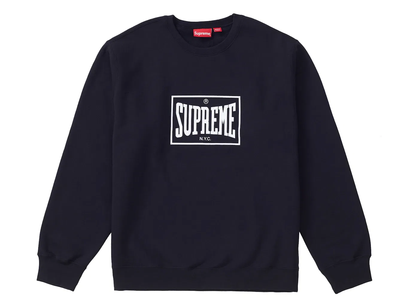 Мужской свитшот с принтом Warm Up Crewneck Supreme, Black