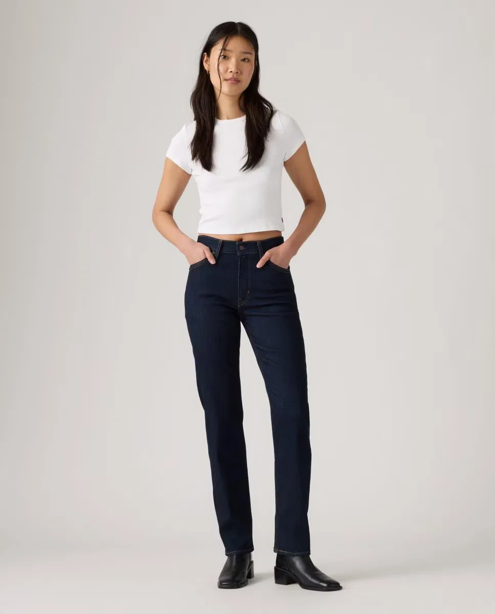Женское узкие джинсы, Vaquero Pitillo 722 High Rise Slim Tiro Alto, Levi's, Azul índigo