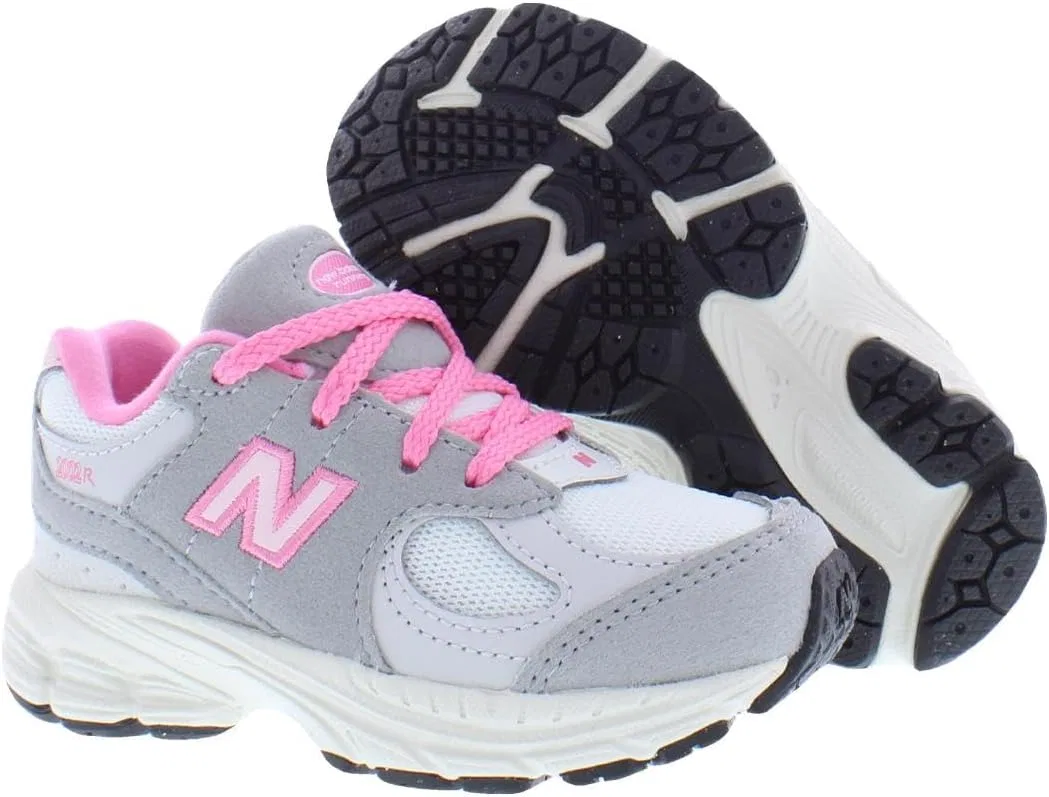 Детские кроссовки для мальчиков 2002 New Balance, Grey Pink — фото 4