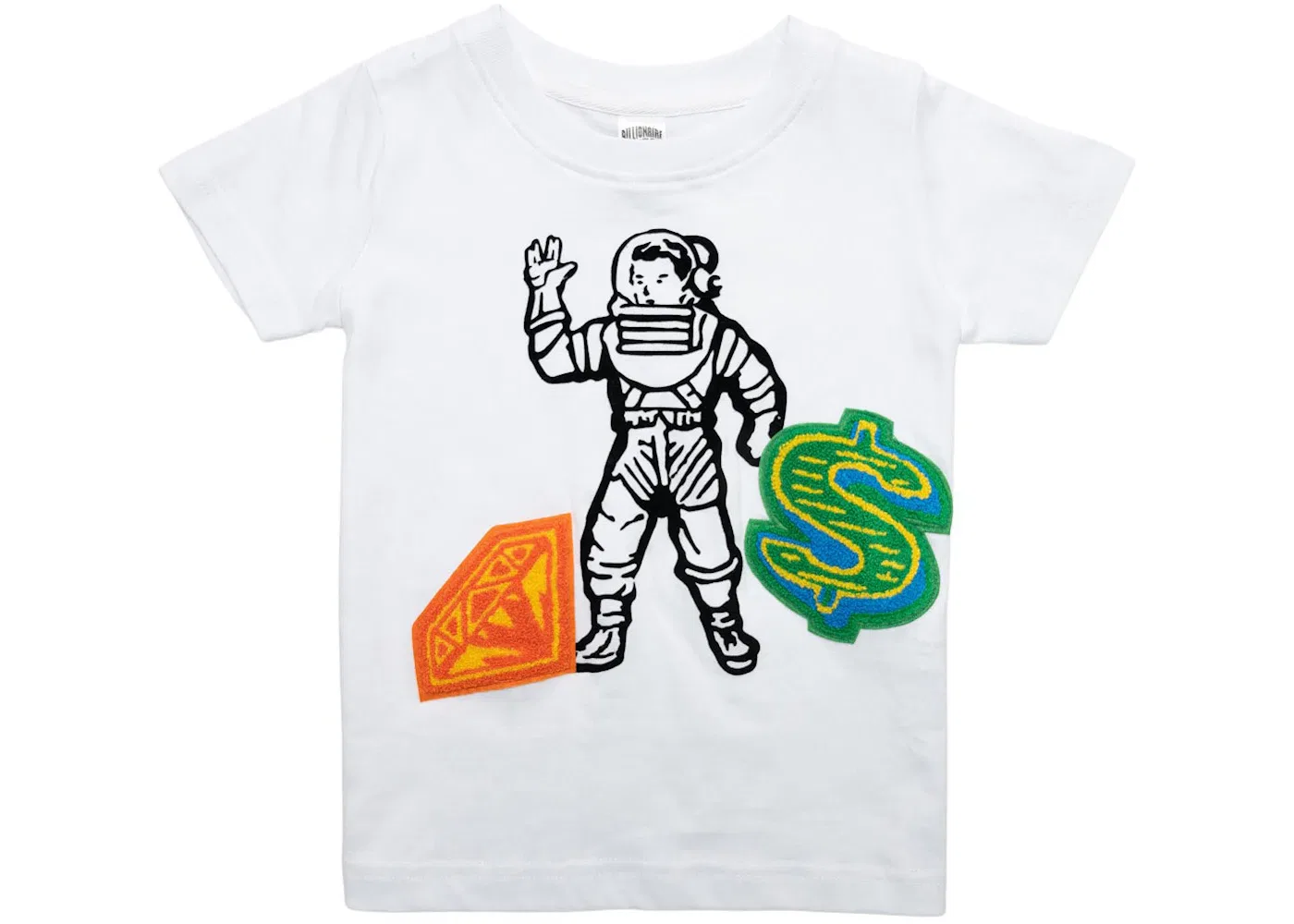 Детская футболка с принтом Astro Knit Tee Billionaire Boys Club, White