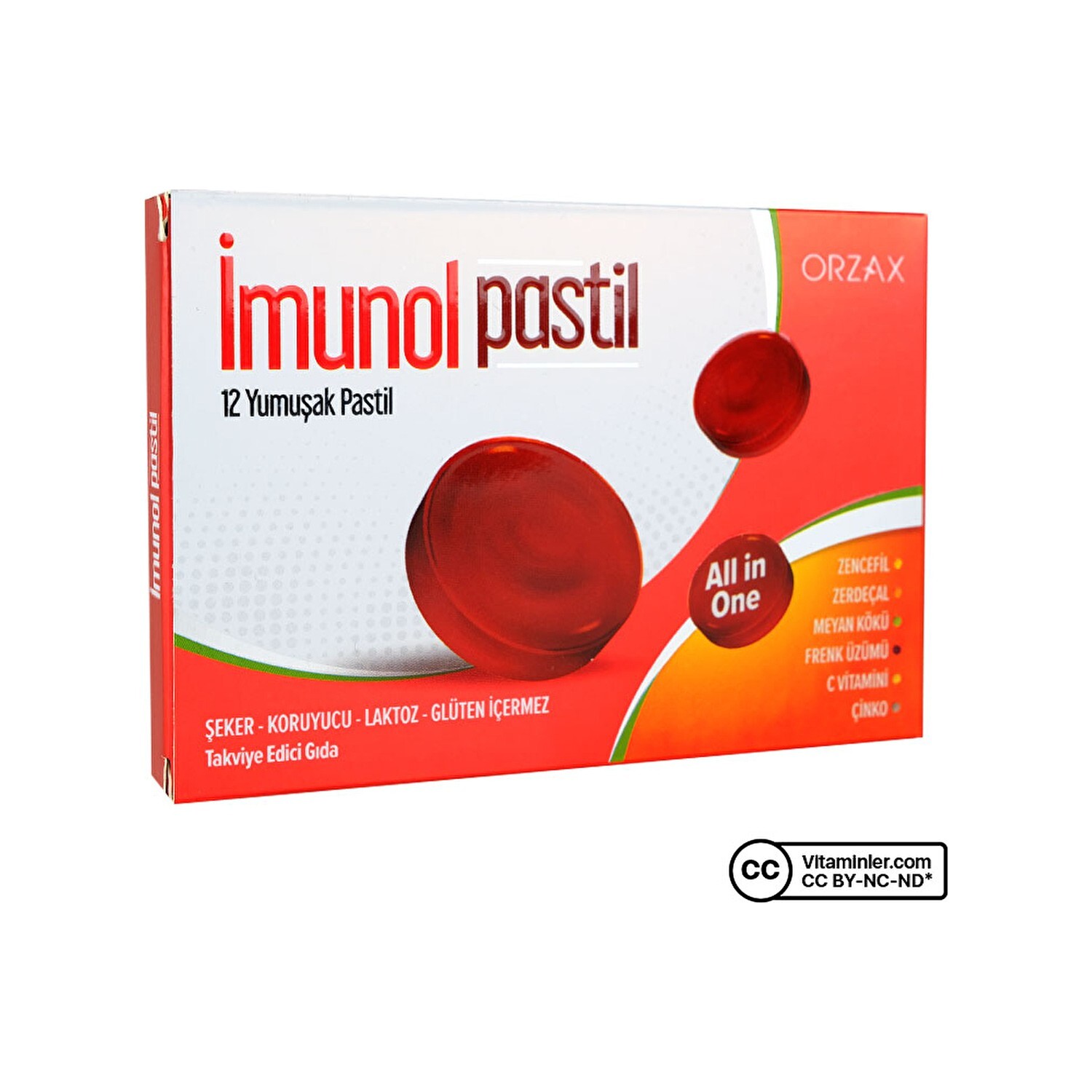 

Пастилки Orzax Imunol, 12 штук