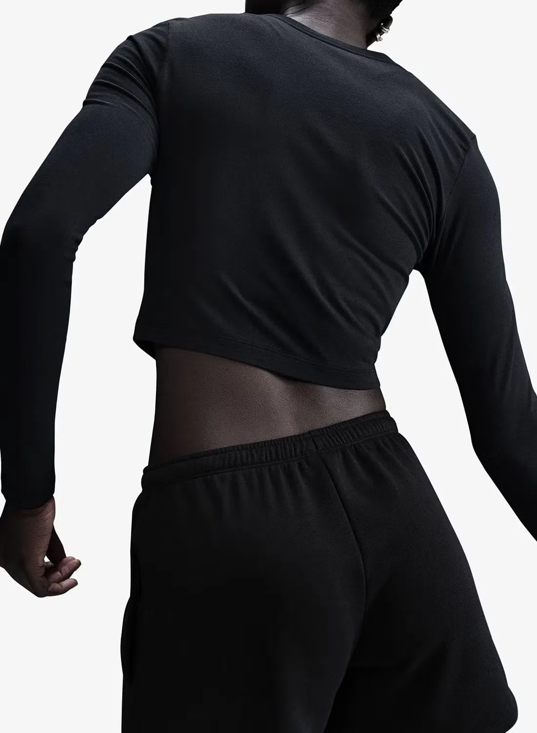 Топ Nike NSW Chill Knit, черный — фото 4